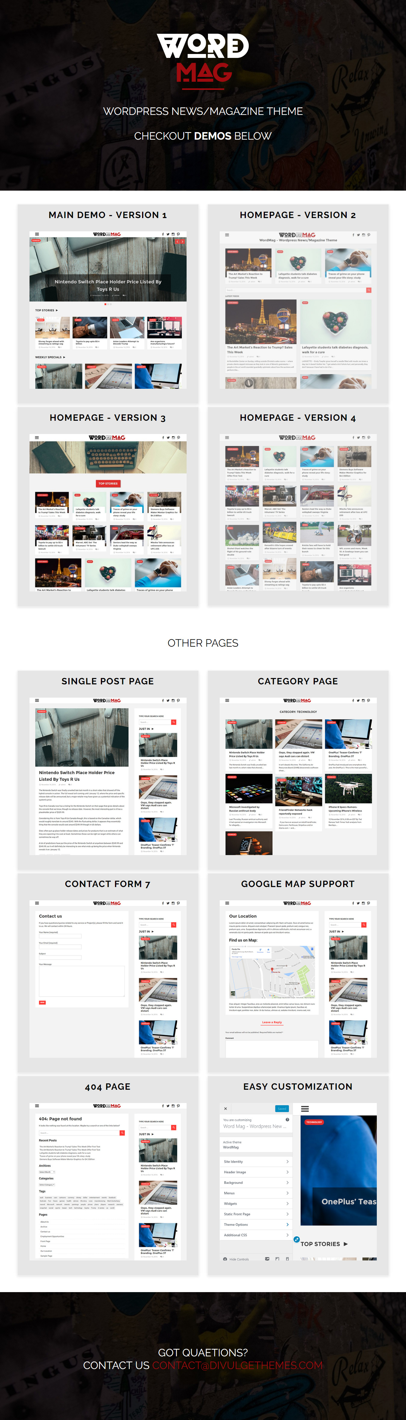 WordMag - Clean News/Magazine Blog
